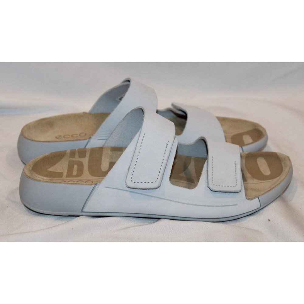 Ecco Women’s Cozmo Two Brand Slide Sandal Air Blue Women’s Size 6-6.5 US